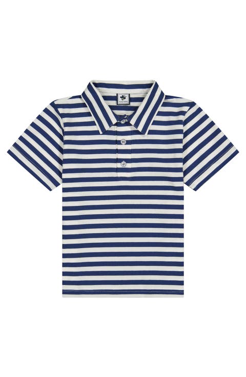 Boys Short Sleeve  Polo Varsity Stripe
