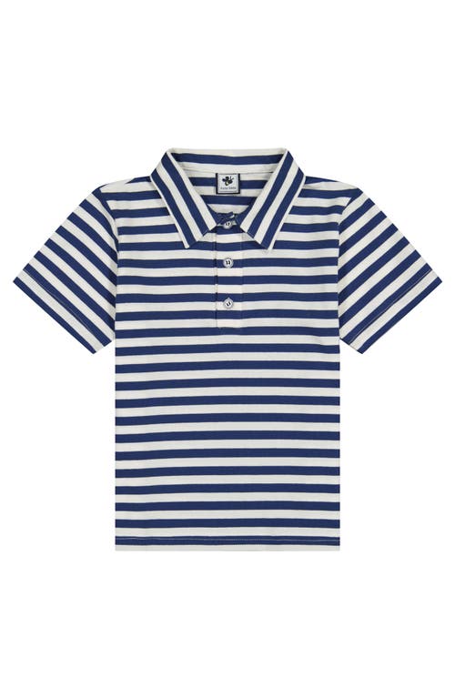 Busy Bees Boys Short Sleeve Polo Varsity Stripe In Polo Varsity Stripe