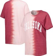 GAMEDAY COUTURE Women's Gameday Couture Crimson Oklahoma Sooners Find Your Groove Split-Dye T-Shirt