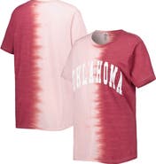GAMEDAY COUTURE Women's Gameday Couture Crimson Oklahoma Sooners Find Your Groove Split-Dye T-Shirt
