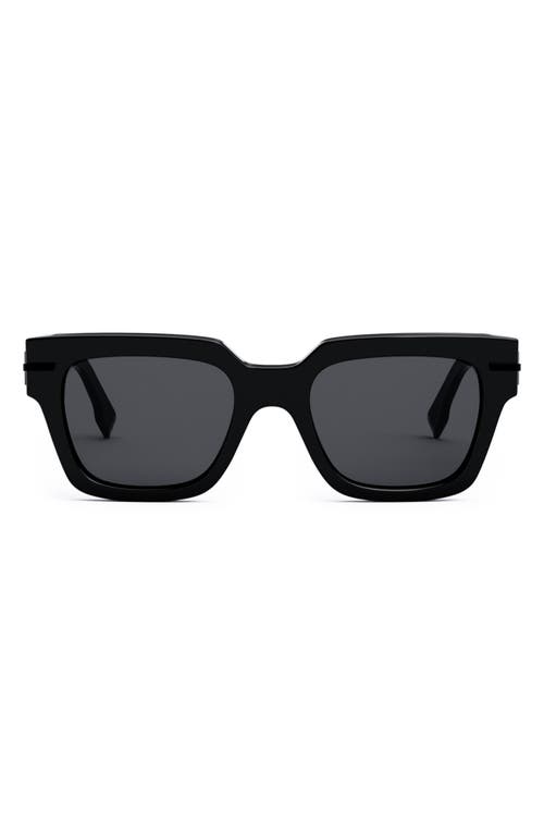 Fendi Womens Black Fe40078i Irregular-frame Acetate Sunglasses