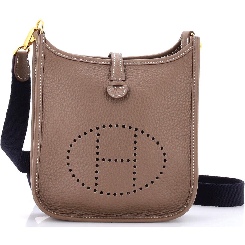 Pre-owned Hermes Hermes Evelyne Bag Gen Iii Clemence Tpm In Brown