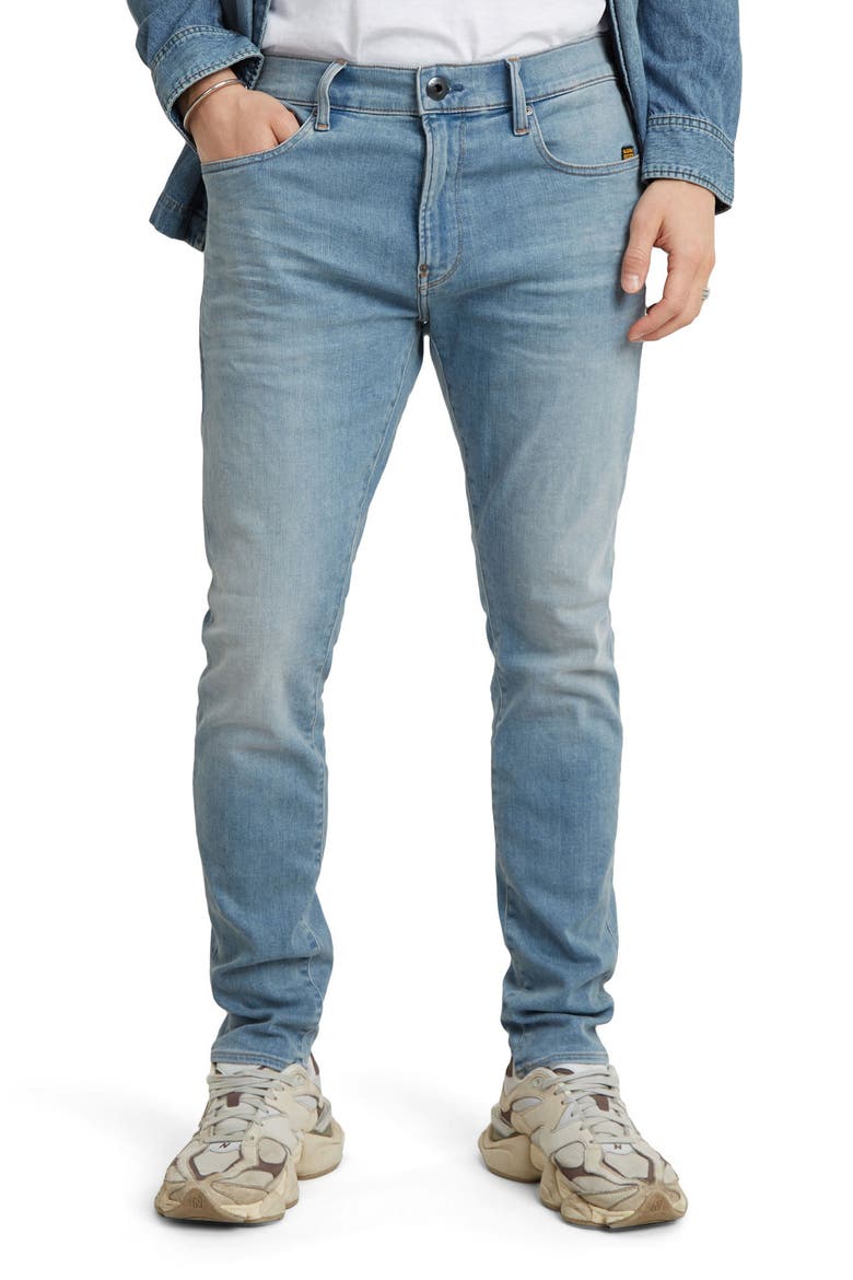 Revend Skinny Jeans, Main, color, LIGHT INDIGO AGED