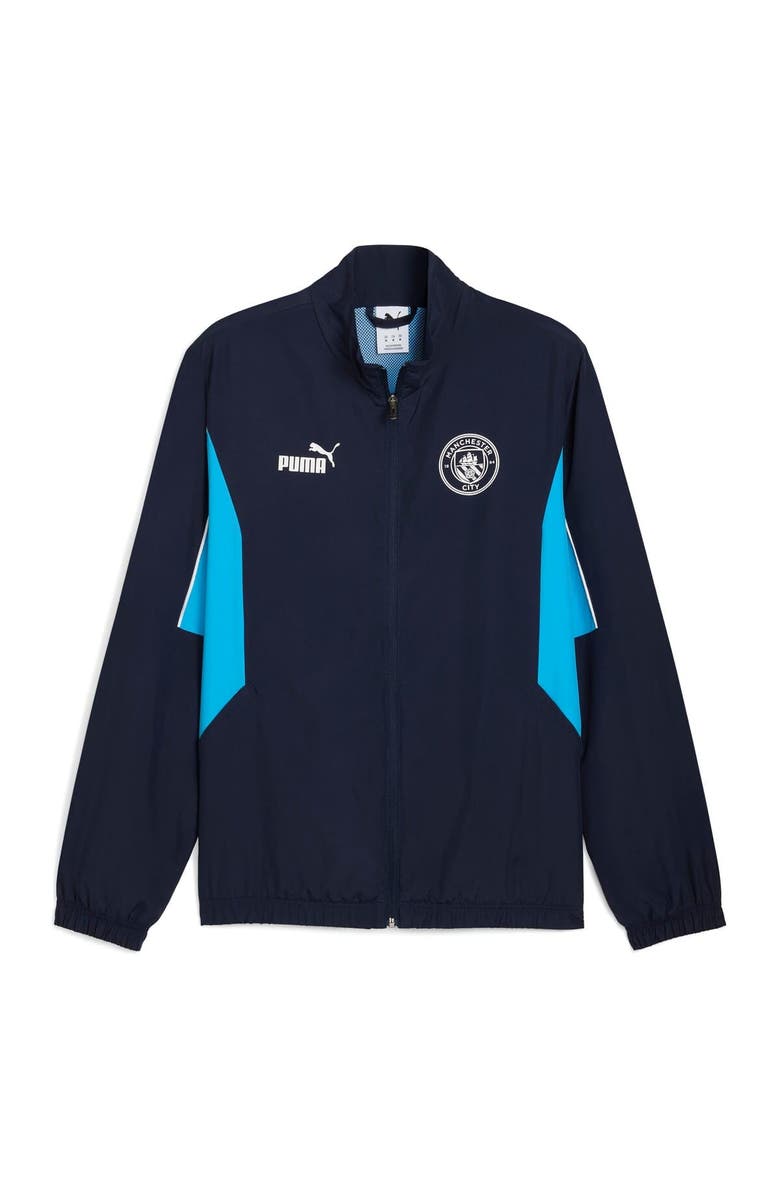 PUMA Men's Puma Navy Manchester City ftblARCHIVE Full-Zip Jacket, Alternate, color, 