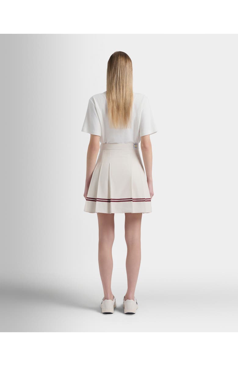 Bally Tennis Collection Skirt With Bally Ribbon Details, Alternate, color, White
