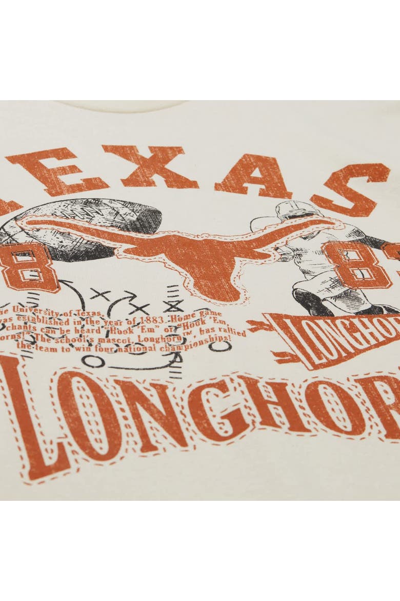 Men's Mitchell & Ness  Cream Texas Longhorns Heritage Scholar T-Shirt, Alternate, color, Cream