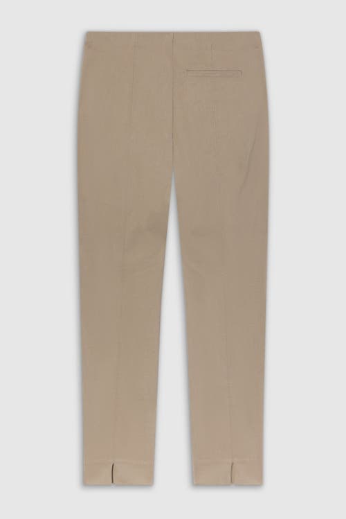 Franne Golde All Season Slim Stretch Ankle Pant With Back Slit