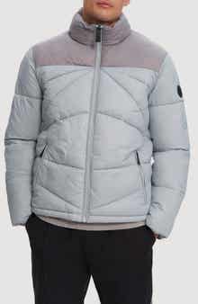 Vincent Colorblock Faux Shearling Lined Puffer Jacket