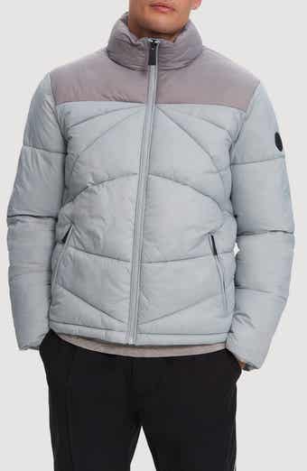 Vincent Colorblock Faux Shearling Lined Puffer Jacket