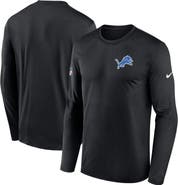 Nike Men's Nike Black Detroit Lions Legend Small Logo Performance Long Sleeve T-Shirt
