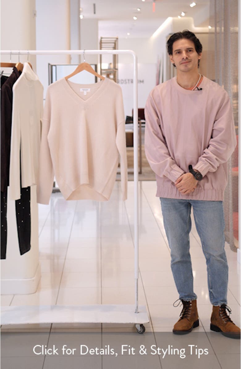 V-Neck Wool & Cashmere Sweater, sales video thumbnail