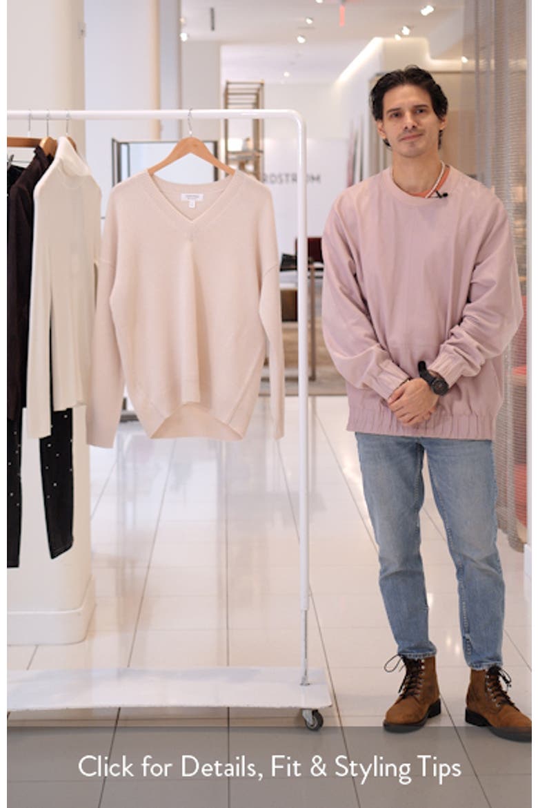 V-Neck Wool & Cashmere Sweater video