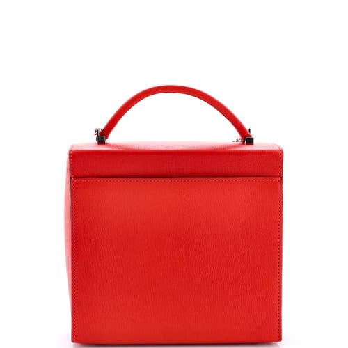 Pre-owned Hermes Hermes Cinhetic Top Handle Bag Chevre Mysore In Orange