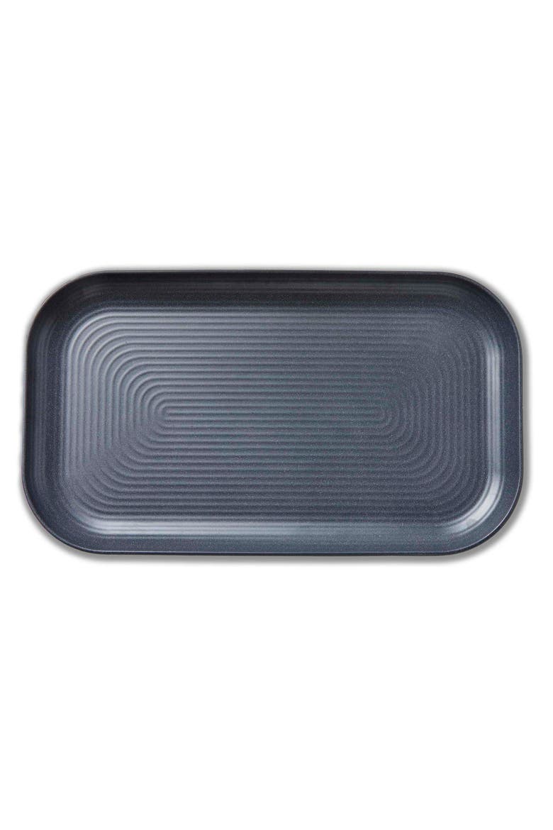 Brooklyn Melamine Rectangular Platter Charcoal Gray, Main, color, Gray