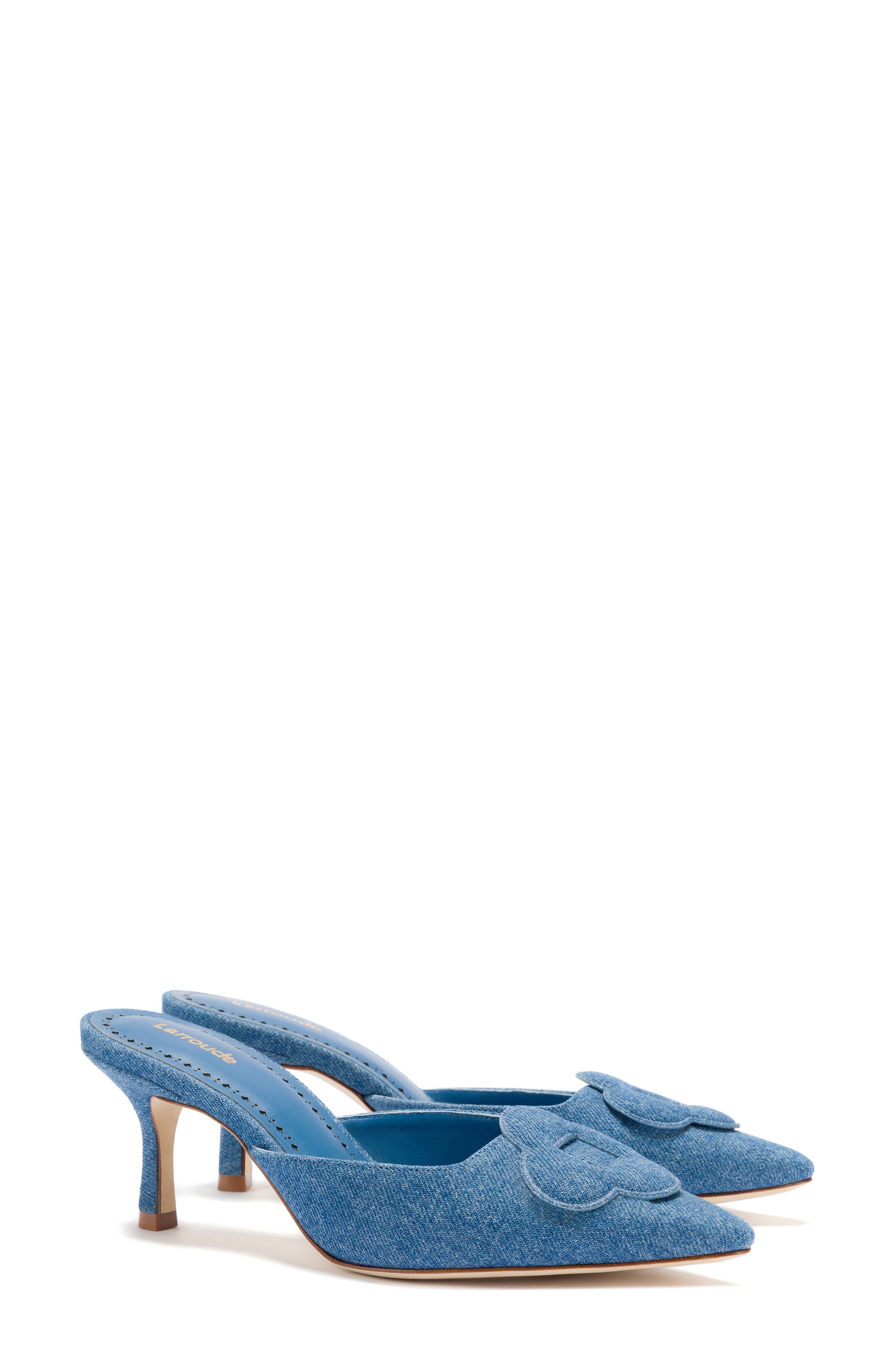 Flora Pump, Main, color, DENIM
