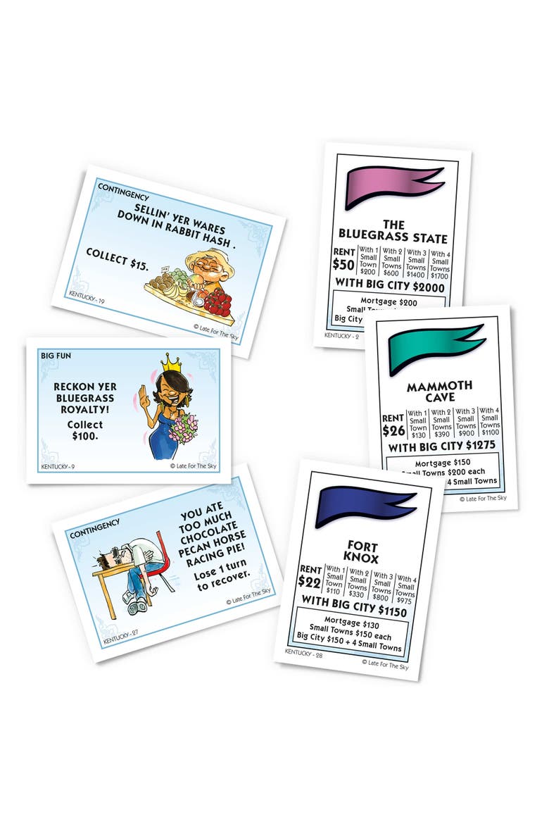 Kentucky Opoly Board Game, Alternate, color, Multicolored