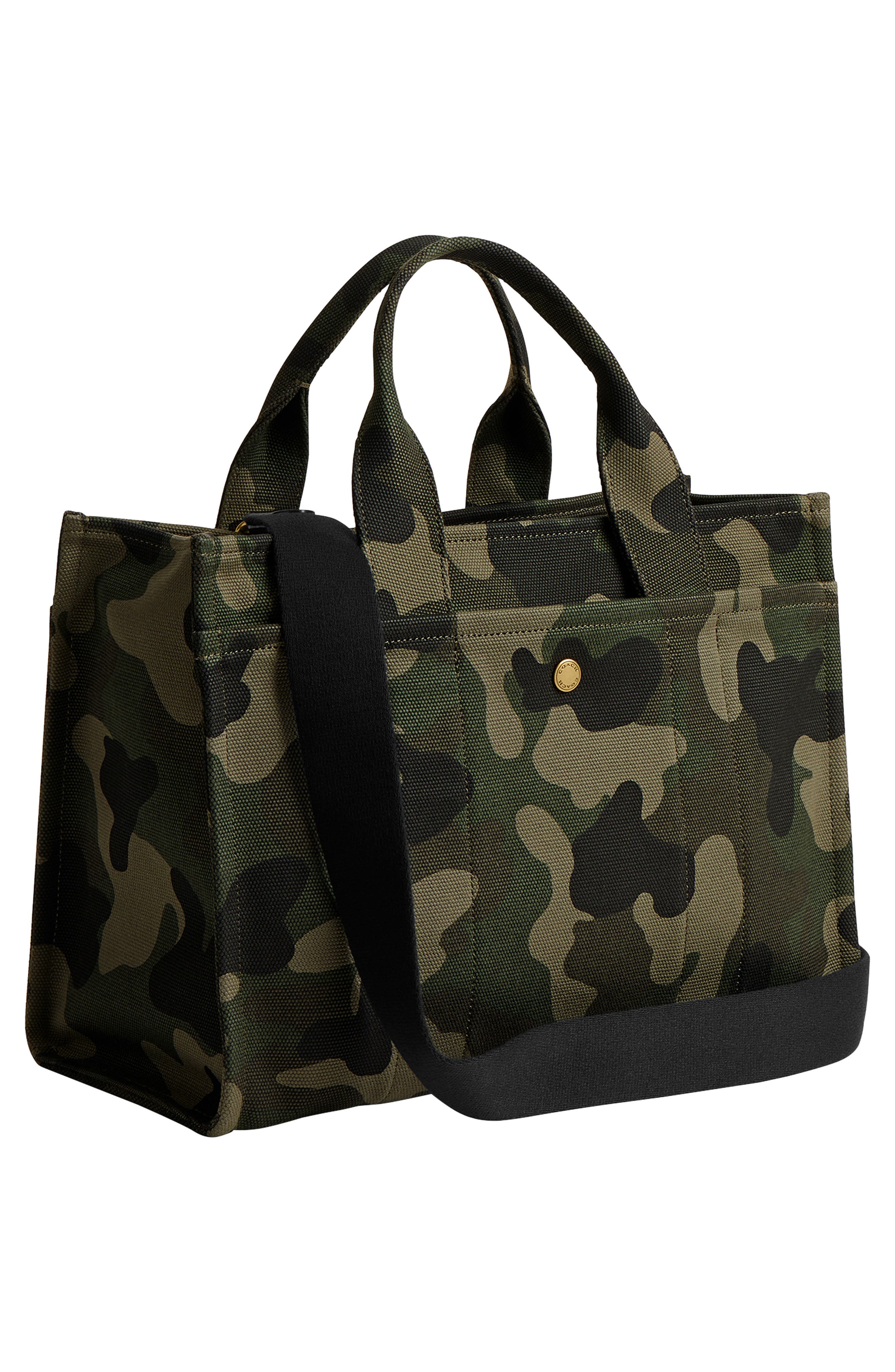 COACH Camo Print Canvas Cargo Tote, Alternate, color, 