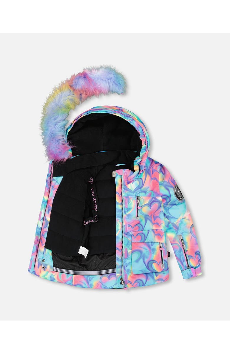 Deux par Deux Girl Two-Piece Play Snowsuit with Jacket, Alternate, color, Black