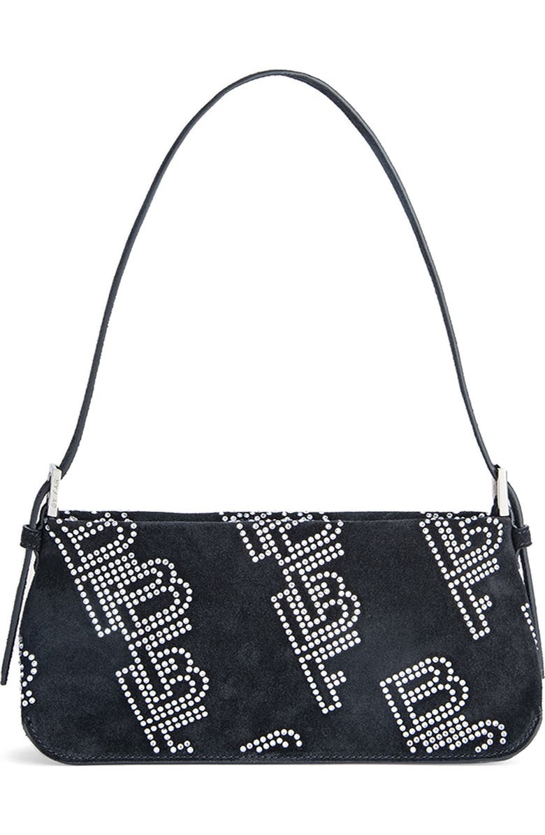 By Far Dulce Studded Leather Shoulder Bag, Main, color,