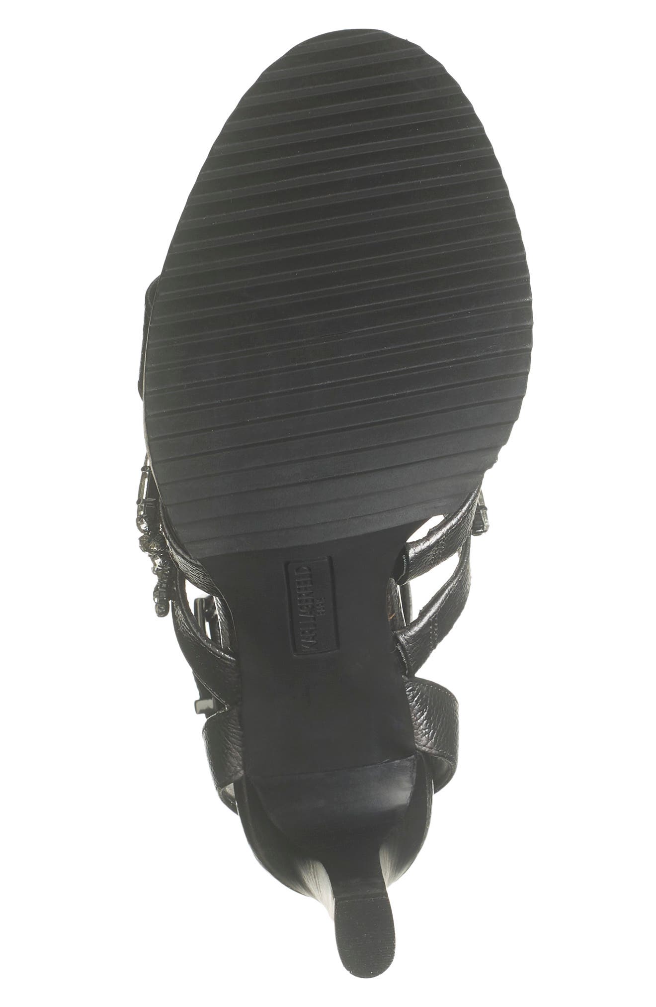 KARL LAGERFELD PARIS Bristol T-Strap Sandal, Alternate, color, 