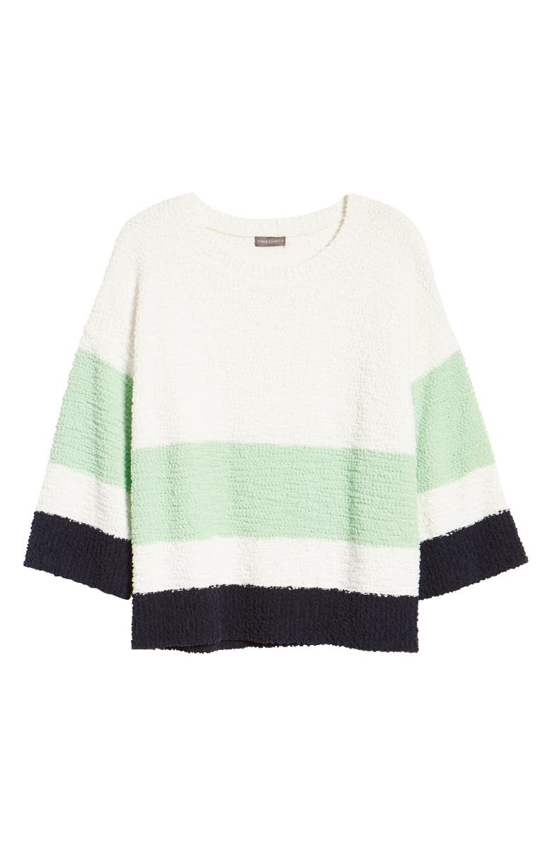Vince Camuto Colorblock Teddy Knit Sweater, Alternate, color,