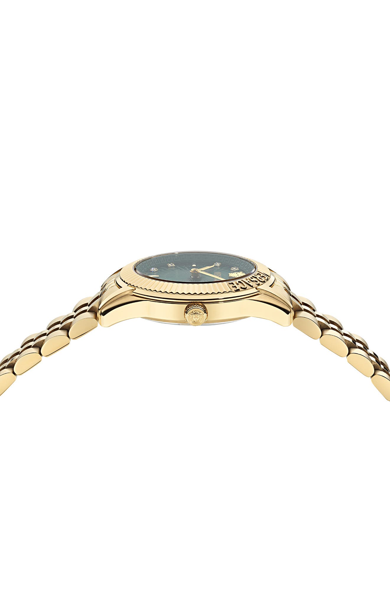 Женские часы Versace Greca Time Diamond Bracelet Watch, 30mm — фото 4
