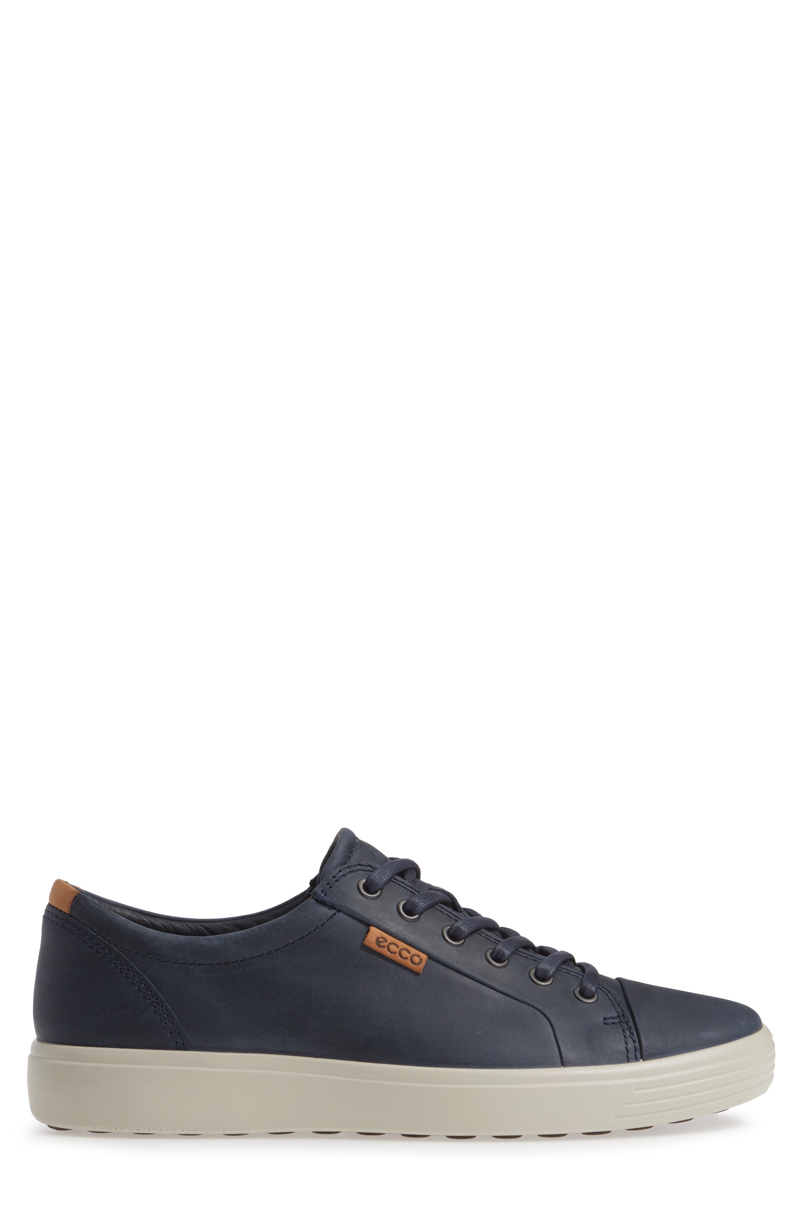 Soft 7 Sneaker, Alternate, color, MARINE BLUE LEATHER