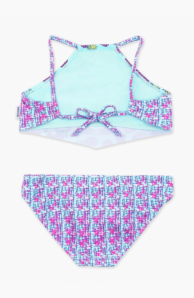 Limeapple Pineapple Printed Tankini, Alternate, color, Multicolor