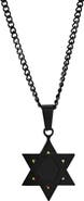 BLACKJACK Men's Star of David Pendant Necklace