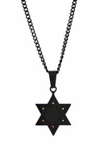Men's Star of David Pendant Necklace