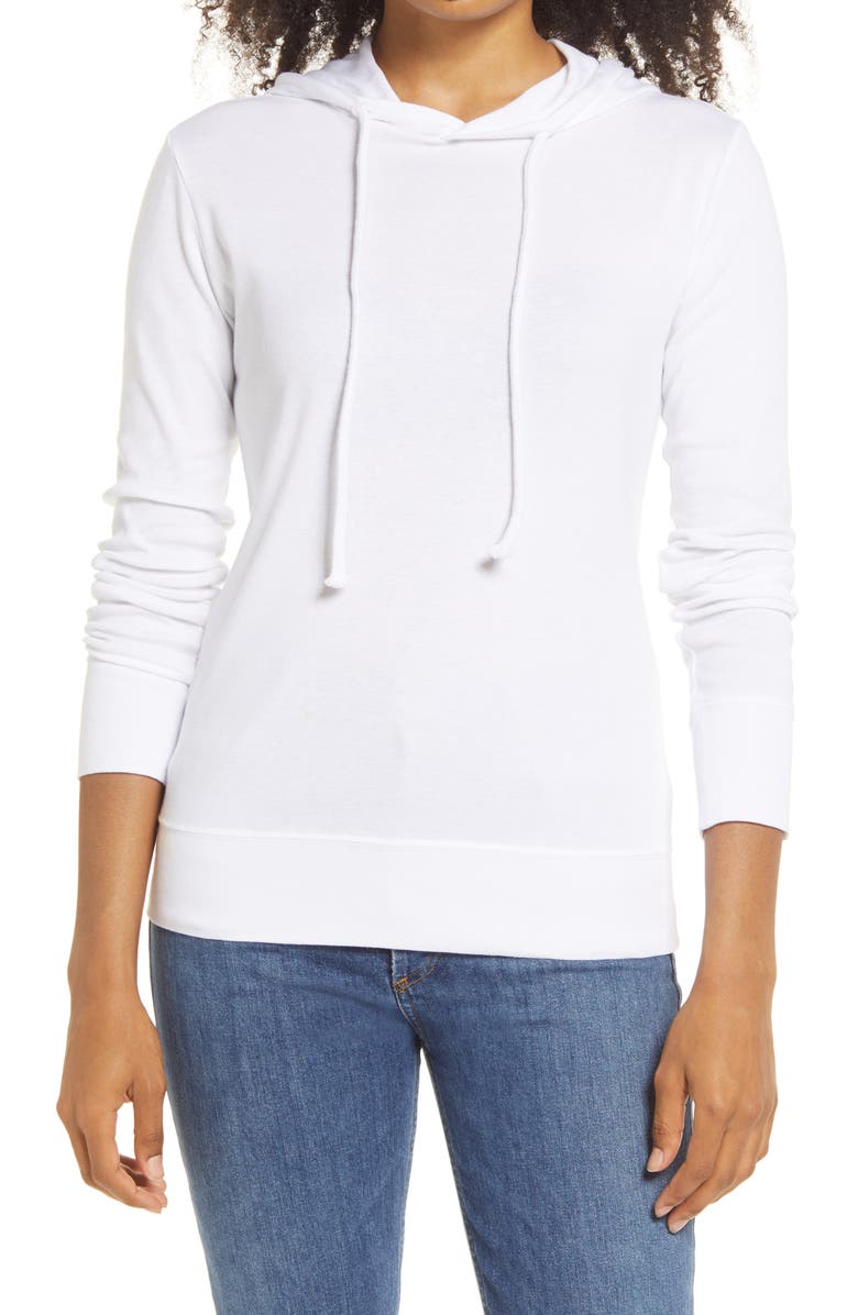 1901 Drawstring Cotton Modal Hoodie, Main, color,