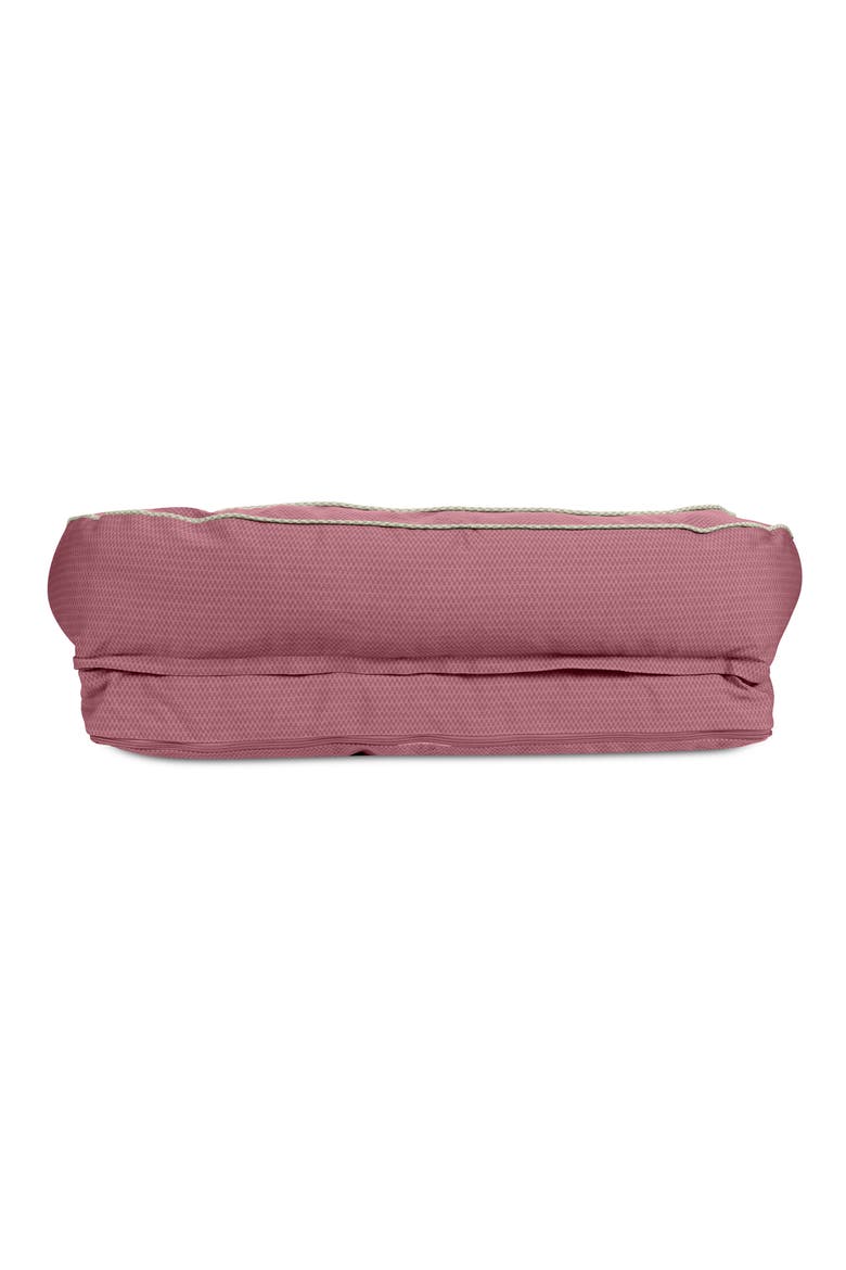 GreenDog Bolster Pet Bed, Alternate, color, WAVY RED