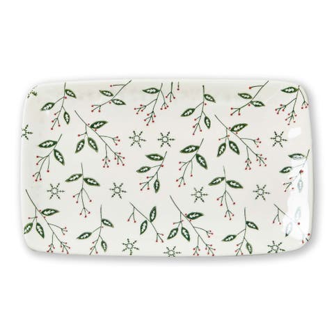 Tis The Season Rectangular Serving Platter Dishwasher Safe