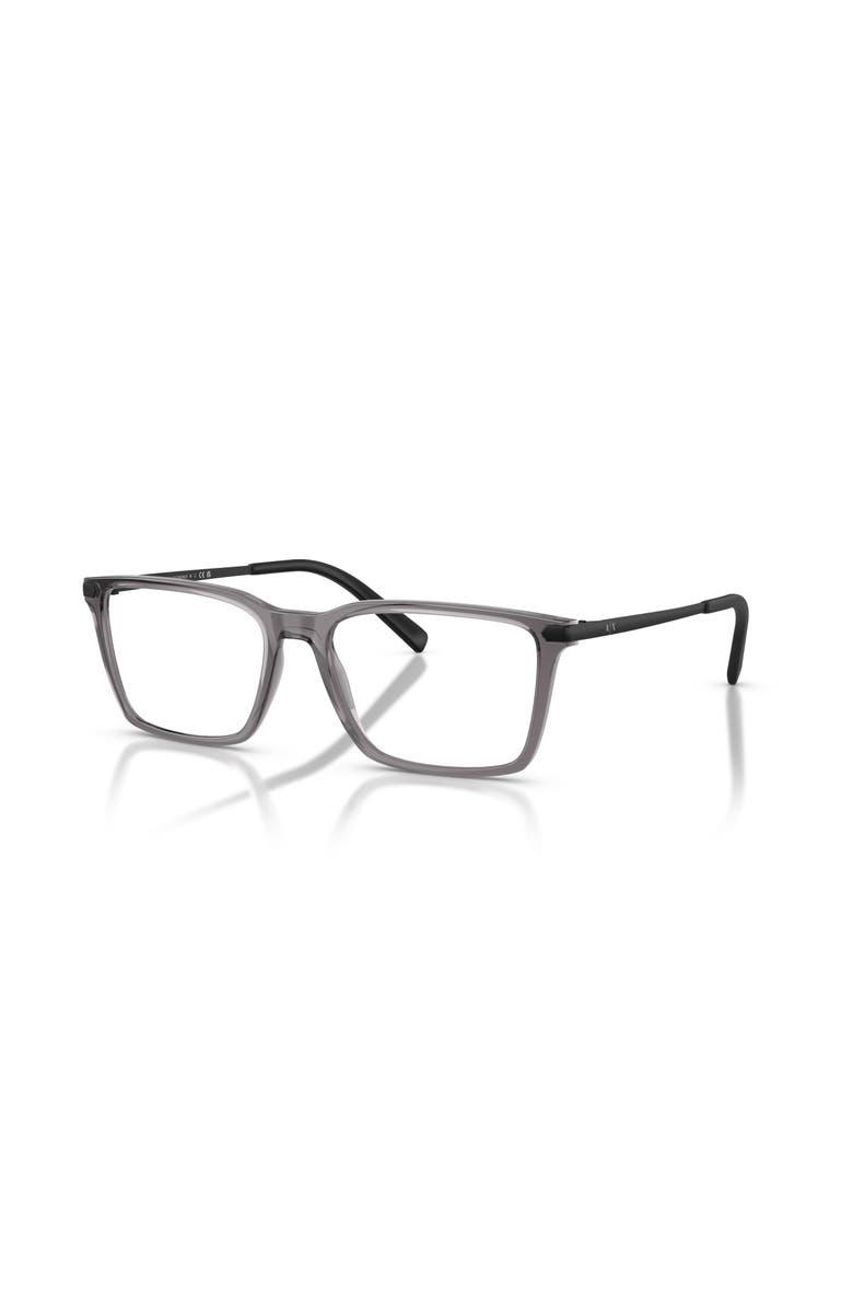 Armani Exchange 54mm Rectangle optical glasses, Main, color, Grey