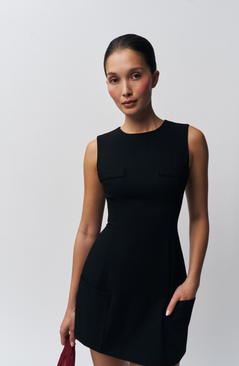 Guizio Rowan Dress, Alternate, color, Black