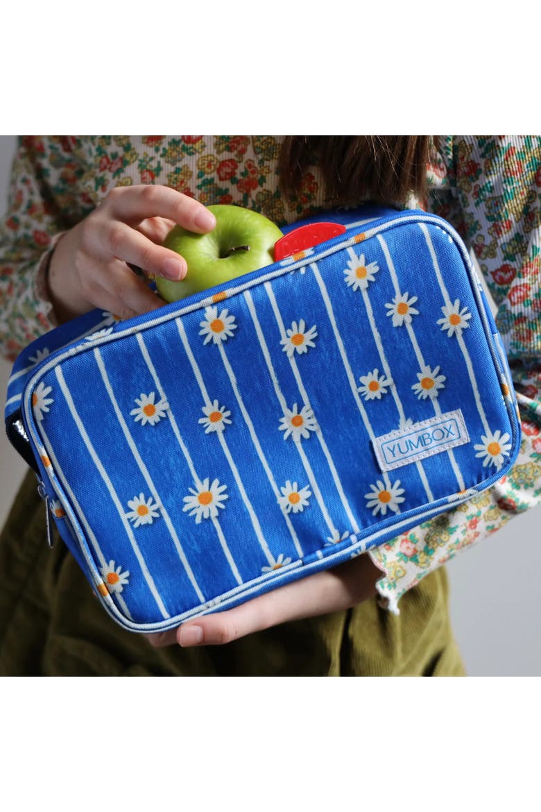 Insulated Lunch Bag for Kids 3 Ways to Carry, Alternate, color, Daisy Stripes
