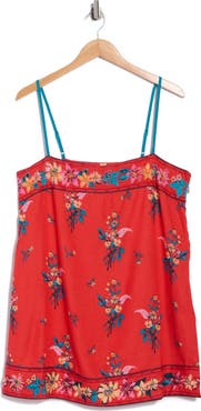 Free People Bali Embroidery Border Floral Minidress