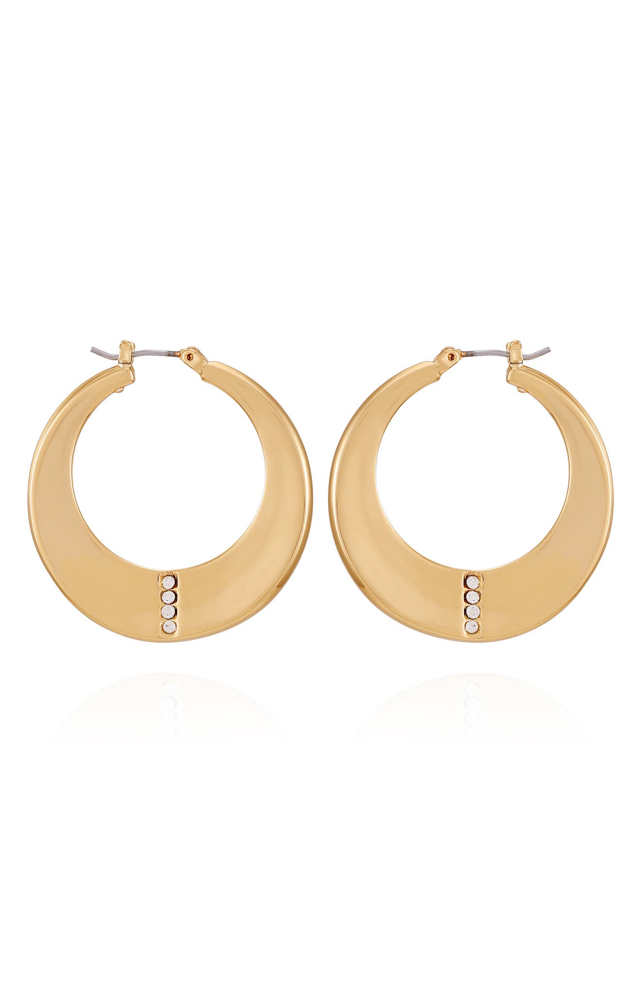 Vince Camuto Crystal Hoop Earrings