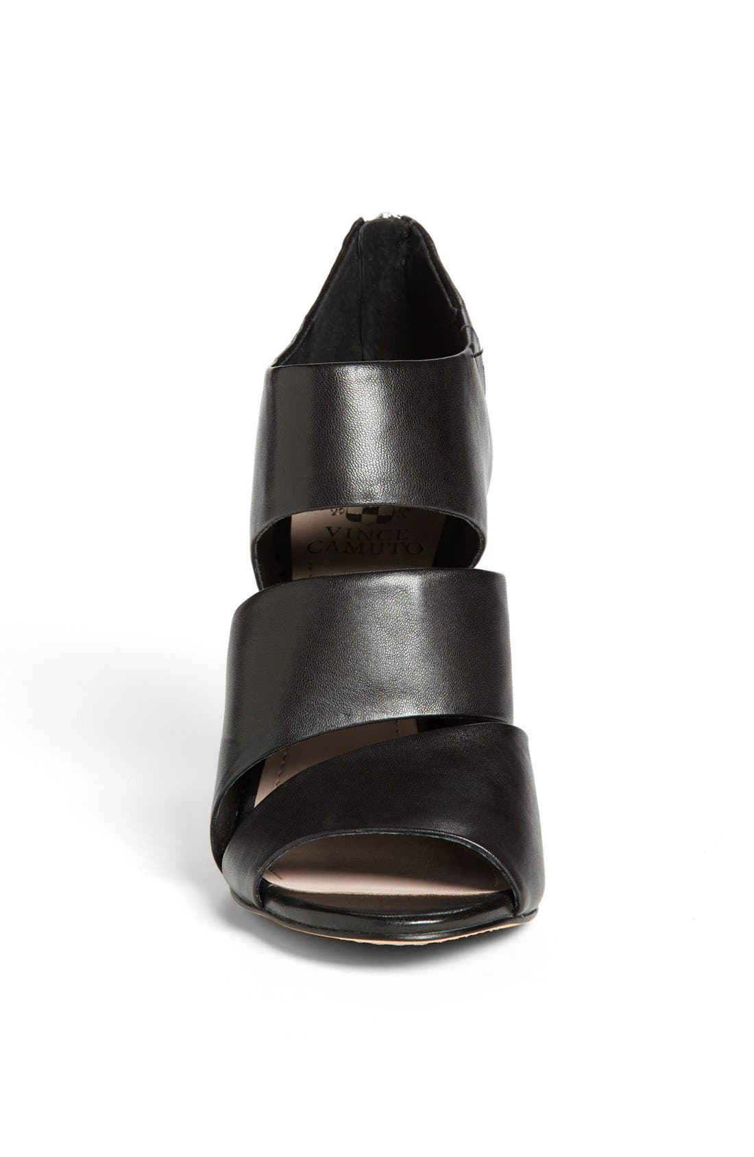 Vince Camuto 'Karmi' Leather Peep Toe Bootie, Alternate, color, 