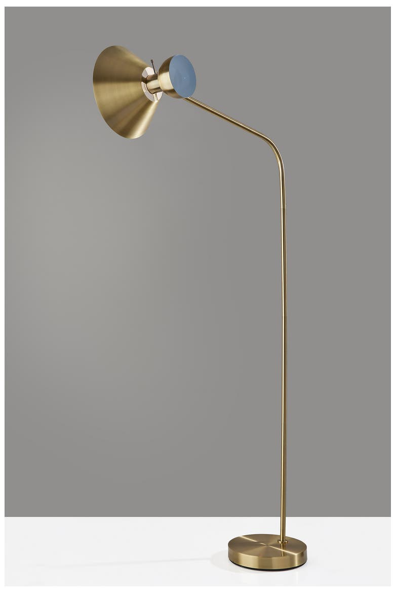 Duke Floor Lamp, Alternate, color, ANTIQUE BRASS