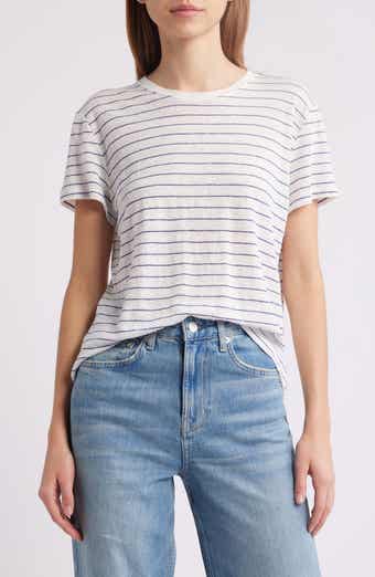FRAME The Stripe Linen Baby T-Shirt