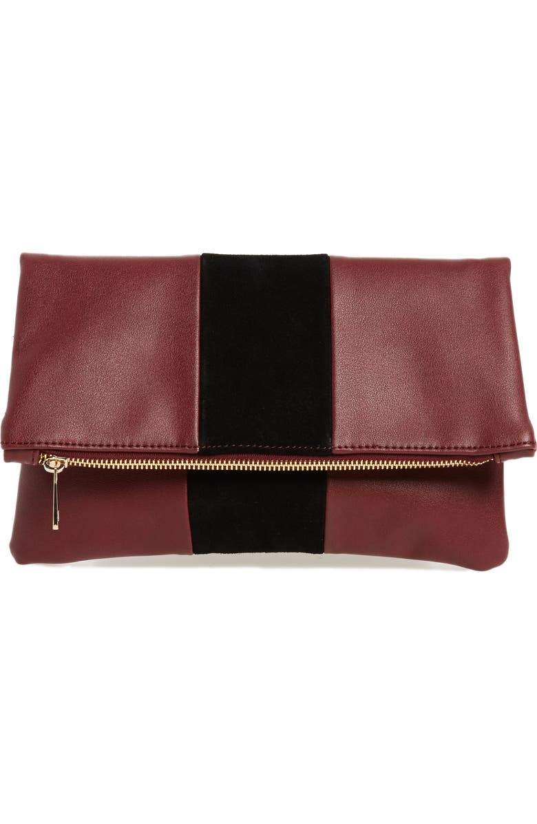 BP. Foldover Clutch, Main, color,