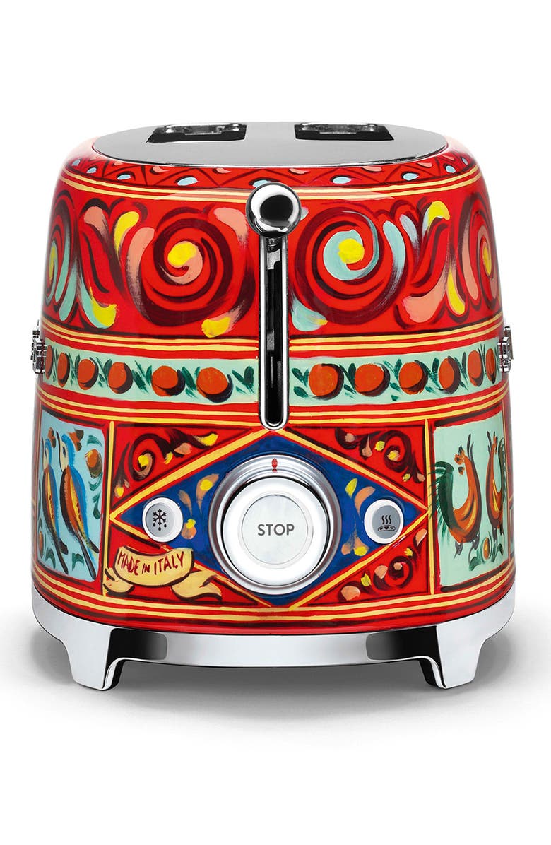 smeg x Dolce&Gabbana Sicily Is My Love Two-Slice Toaster, Alternate, color,