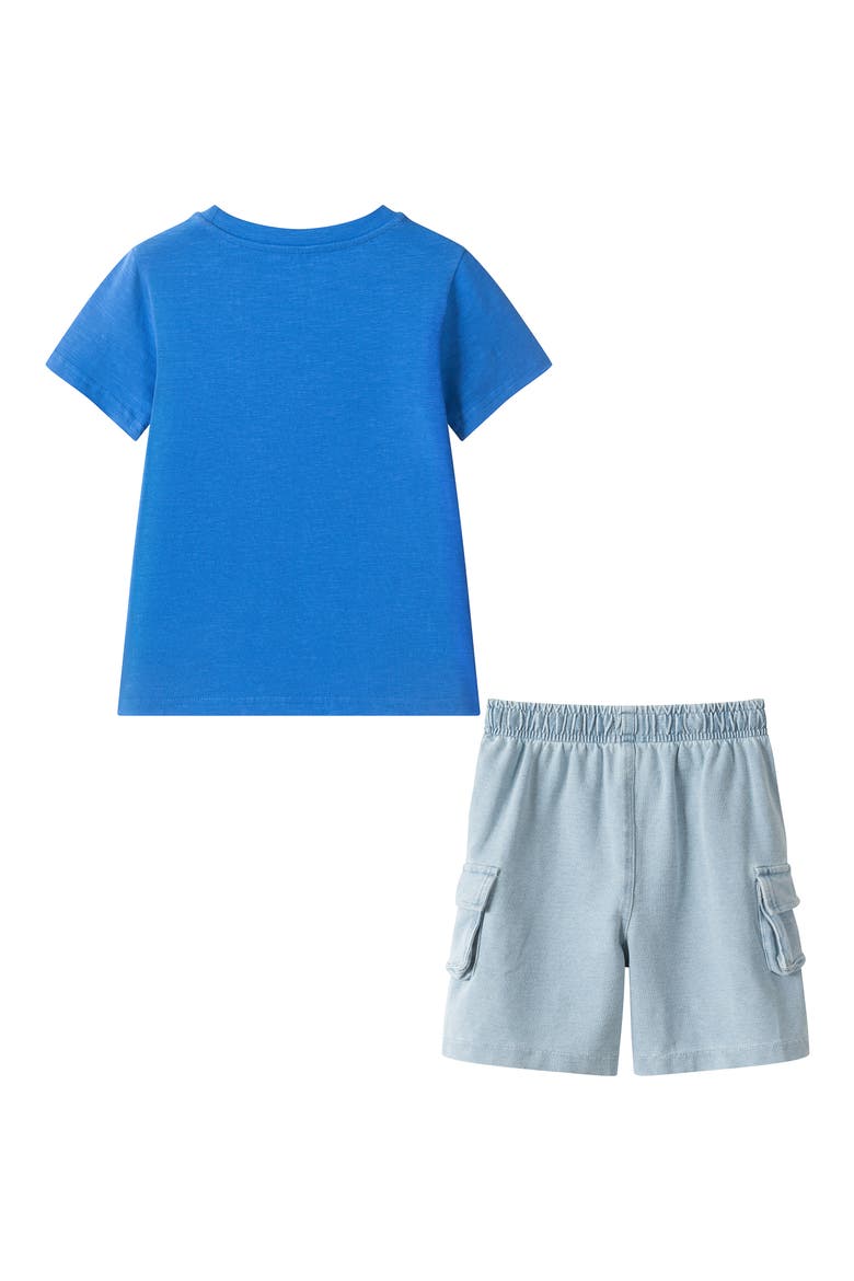 Kids' Graphic T-Shirt & Shorts Set, Alternate, color, BLUE