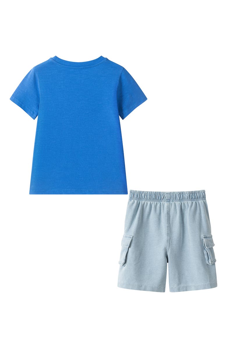 Andy & Evan Kids' Graphic T-Shirt & Shorts Set, Alternate, color, Blue