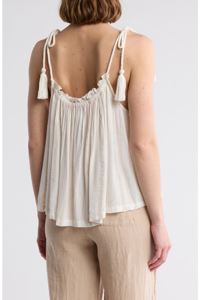 Stripe Cover-Up Tank Top, Alternate, color, WHITE W/ STRIPE