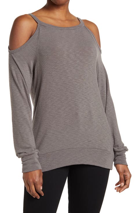 Cold Shoulder Knit Sweater