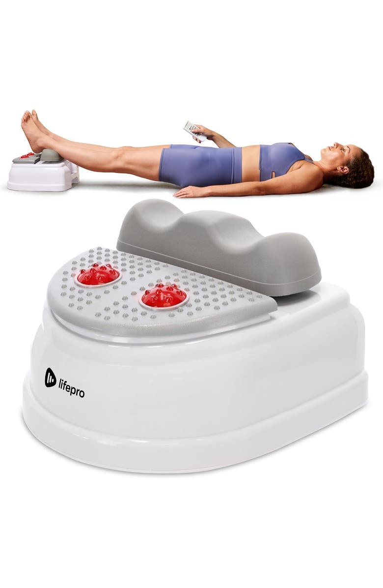Lifepro Mediripple Chi Machine for Lymphatic Massager with Red Light Therapy, Main, color, White
