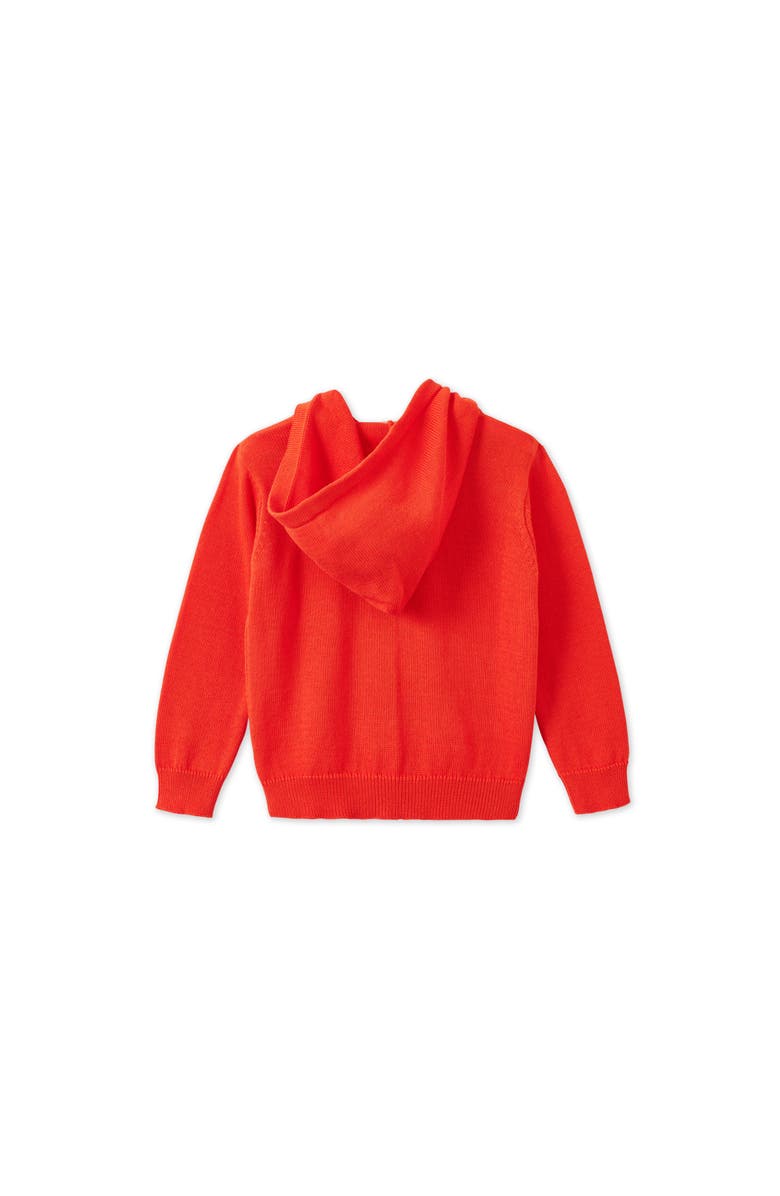 Vild House of Little Organic Knit Cardigan, Alternate, color, Coral