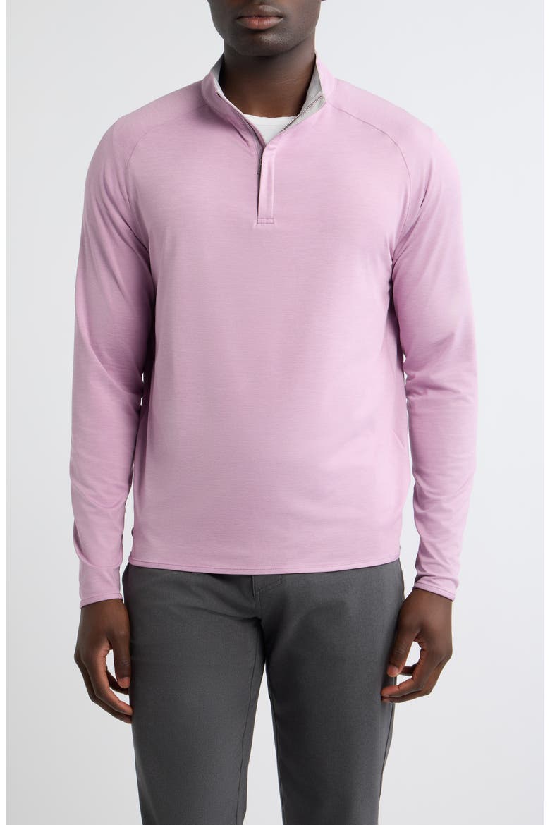 Crown Crafted Stealth Performance Quarter Zip Pullover, Main, color, SOFT ORCHID